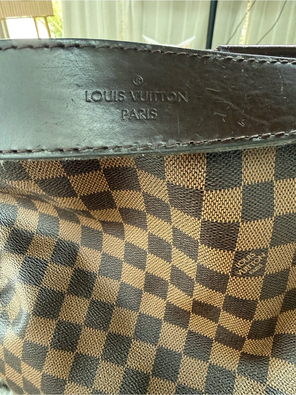 Authentic Louis Vuitton Graceful MM Damier Ebene Tote w/ Box & Dust Bag